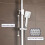 NES Home Thermostatic Shower Mixer With Slide Rail Kit Square 3