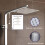 NES Home Thermostatic Shower Mixer With Slide Rail Kit Square 4