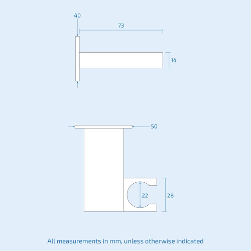NES Home Bathroom Brass Square Wall Mounted Elbow Shower Handset Bracket Holder 2