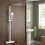NES Home Thermostatic Shower Mixer With Slide Rail Kit Square 1