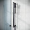 NES Home Temel Rectangular Slider Rail & Handset Kit Black Matte 4