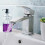 NES Home Tesa Waterfall Basin Mono Mixer Tap & Waste Chrome 1