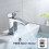 NES Home Tesa Waterfall Basin Mono Mixer Tap & Waste Chrome 2