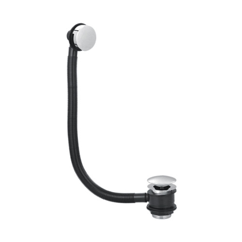 NES Home Tesa Waterfall Bath Filler Tap & Waste Chrome 2