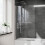 NES Home Denver 800mm Pivot Swing Door Shower Screen 1
