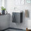 NES Home Nanuya 400mm Cloakroom Wall Hung Basin Vanity Unit Grey 2