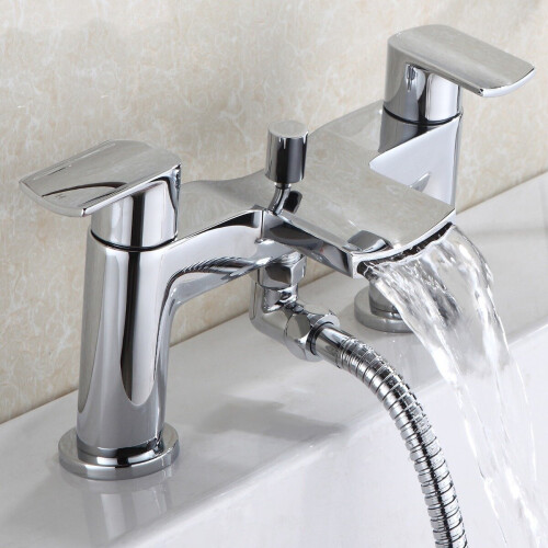 NES Home Centa Waterfall Bath Shower Mixer Tap with Shower Kit 1