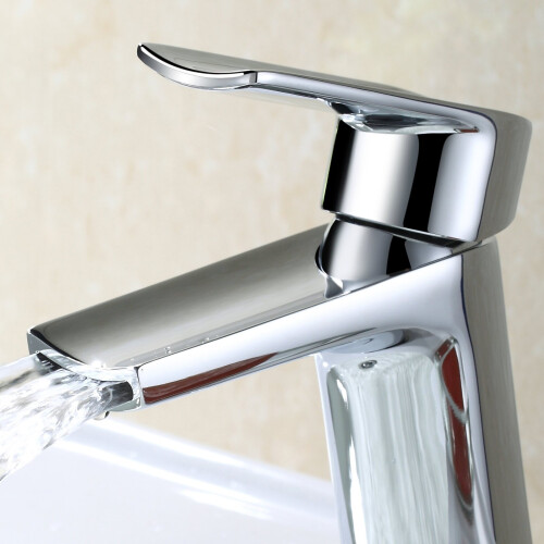 NES Home Centa Bathroom Waterfall Single Lever Deck Mounted Basin Mixer Tap 2