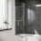 NES Home Denver 800mm Pivot Swing Door Shower Screen 2