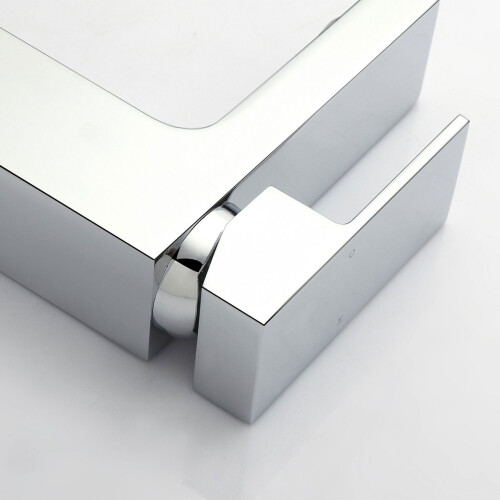 NES Home Cube Square Single Lever Bathroom Basin Mono Mixer Chrome Tap With Free Waste 2