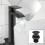 NES Home Libra Basin Mixer Tall Tap & Waste Black Matte 1