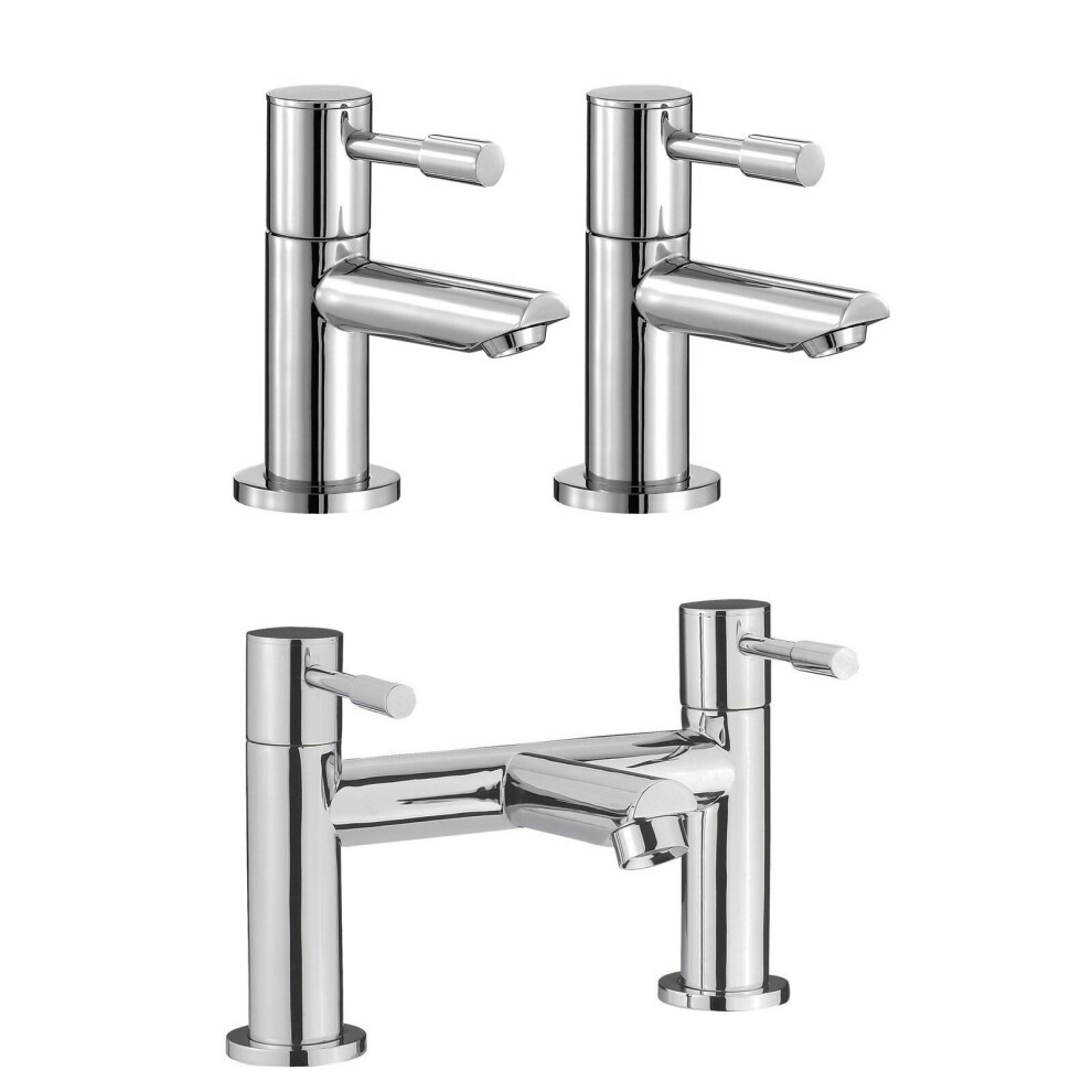 Marc Basin & Bath Filler Mixer Tap Set Chrome