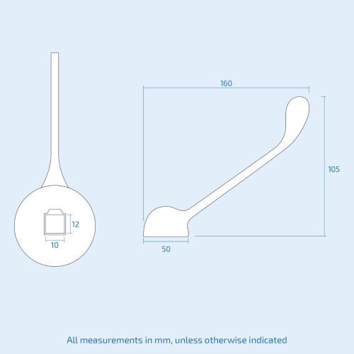 NES Home 160mm Long Medical Lever Tap Handle 2