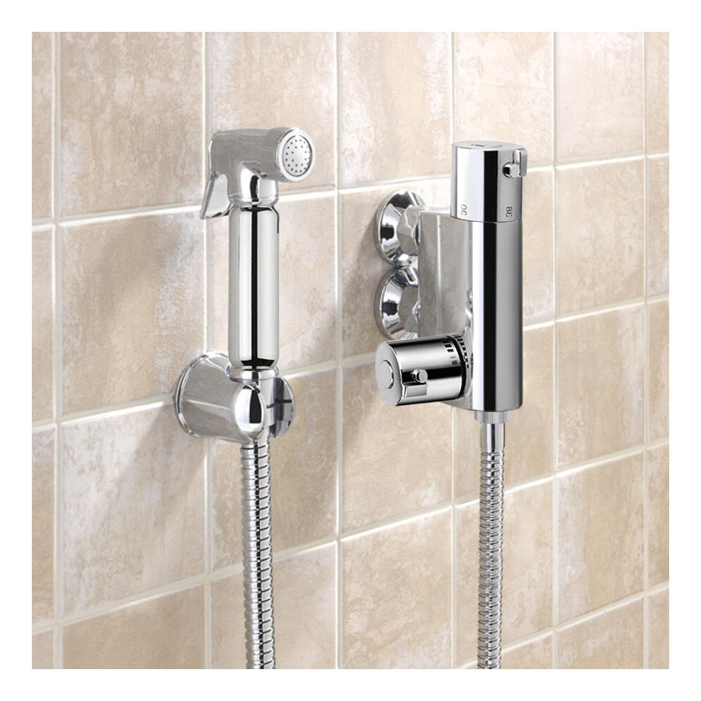 Bidet Douche & Mini Thermostatic Bar Valve with Spray Kit