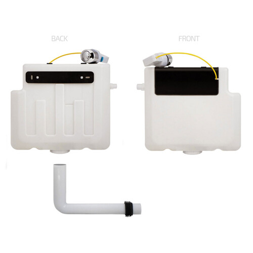 NES Home Concealed Toilet Cistern Dual Flush 6L Front Access with Button 1