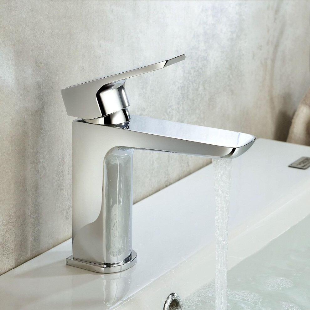 Finn Basin Mono Mixer Tap & Waste Chrome 5060920922443