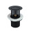 NES Home Black Matt Click Clack Pop up Slotted Basin Waste 2