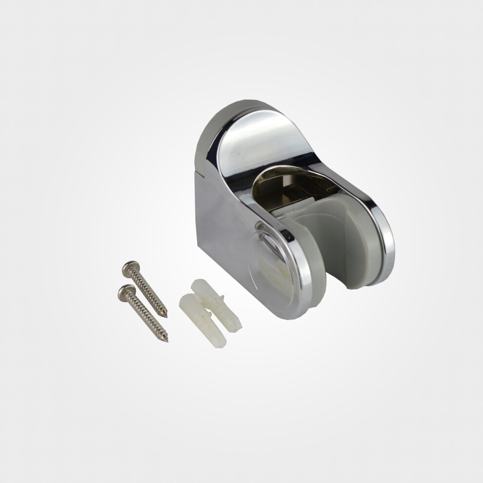 Nes Home Adjustable Shower Handset Hose Universal Fixed Wall Bracket Holder