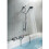 NES Home Bexley Thermostatic Valve Bath Shower Mixer Riser Kit / 3 Mode Handset 1