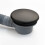 NES Home Round Flexible Matt Black Bath and Sprung Waste with Overflow 5
