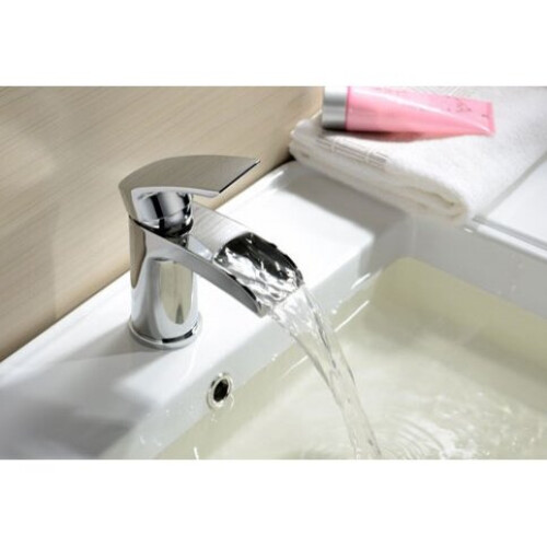 NES Home Corry Waterfall Basin Mono & Bath Filler Mixer Chrome 2