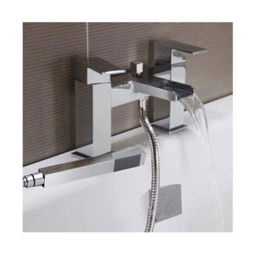 NES Home Ozone Waterfall Tap Set Basin Mono & Bath Shower Mixer 2
