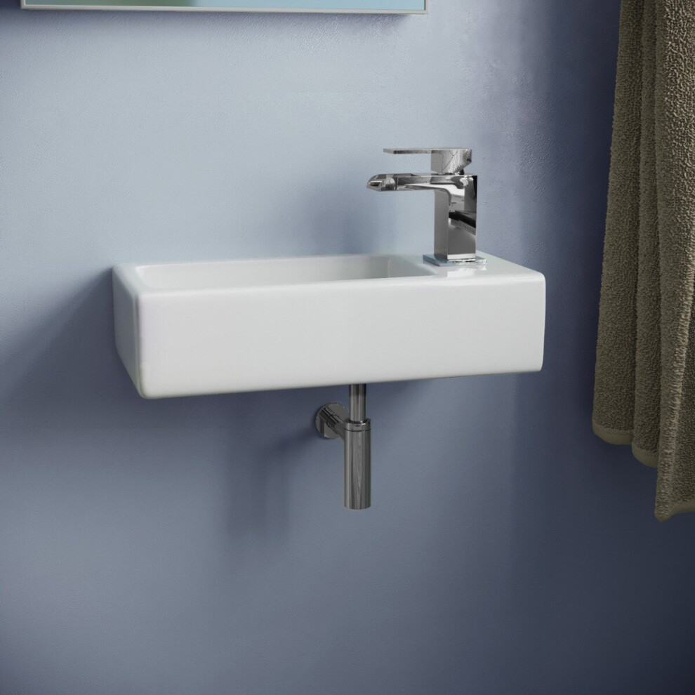 Wall Hung Right Handed Cloakroom 360mm Basin Sink