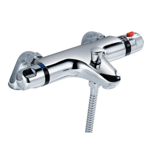 NES Home Winstead Deck Mounted Thermostatic Bath Shower Mixer Tap 1