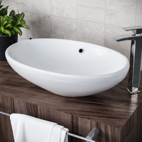 NES Home Morar Oval 600 mm Large Counter Top Basin
