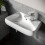 NES Home Tulla 455 x 275mm Rectangle Cloakroom Wall Hung Basin Sink 3