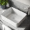 NES Home Leven Cloakroom Rectangle Counter Top Basin Bowl 2