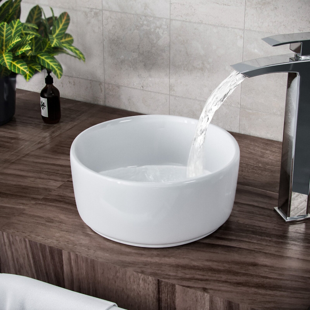 Etive 310Mm Cloakroom Round Counter Top Basin Bowl 5060920921811