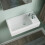 NES Home Tulla 455 x 250mm Large Rectangle Wall Hung Cloakroom Basin Sink 2