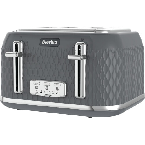Breville Breville Curve VTR013 4 Slice Toaster - Grey