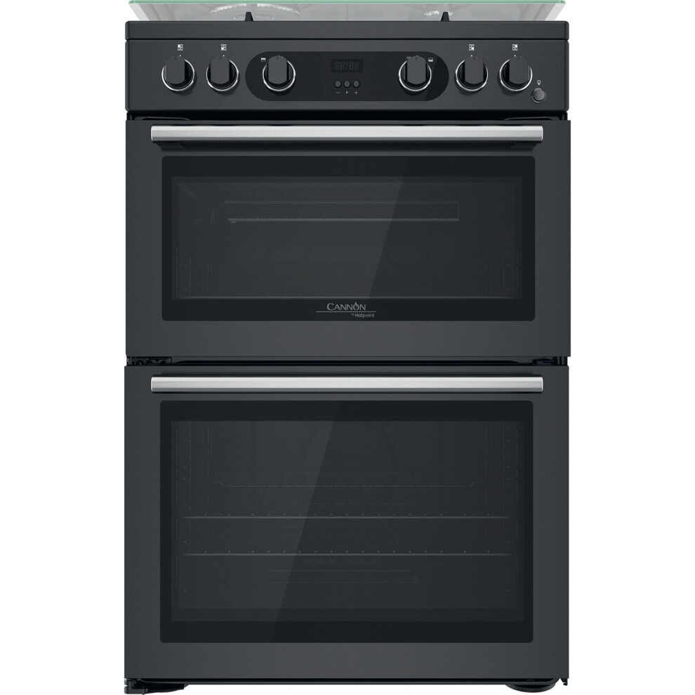 Cannon by Hotpoint CD67G0C2CA/UK Gas Cooker - Black