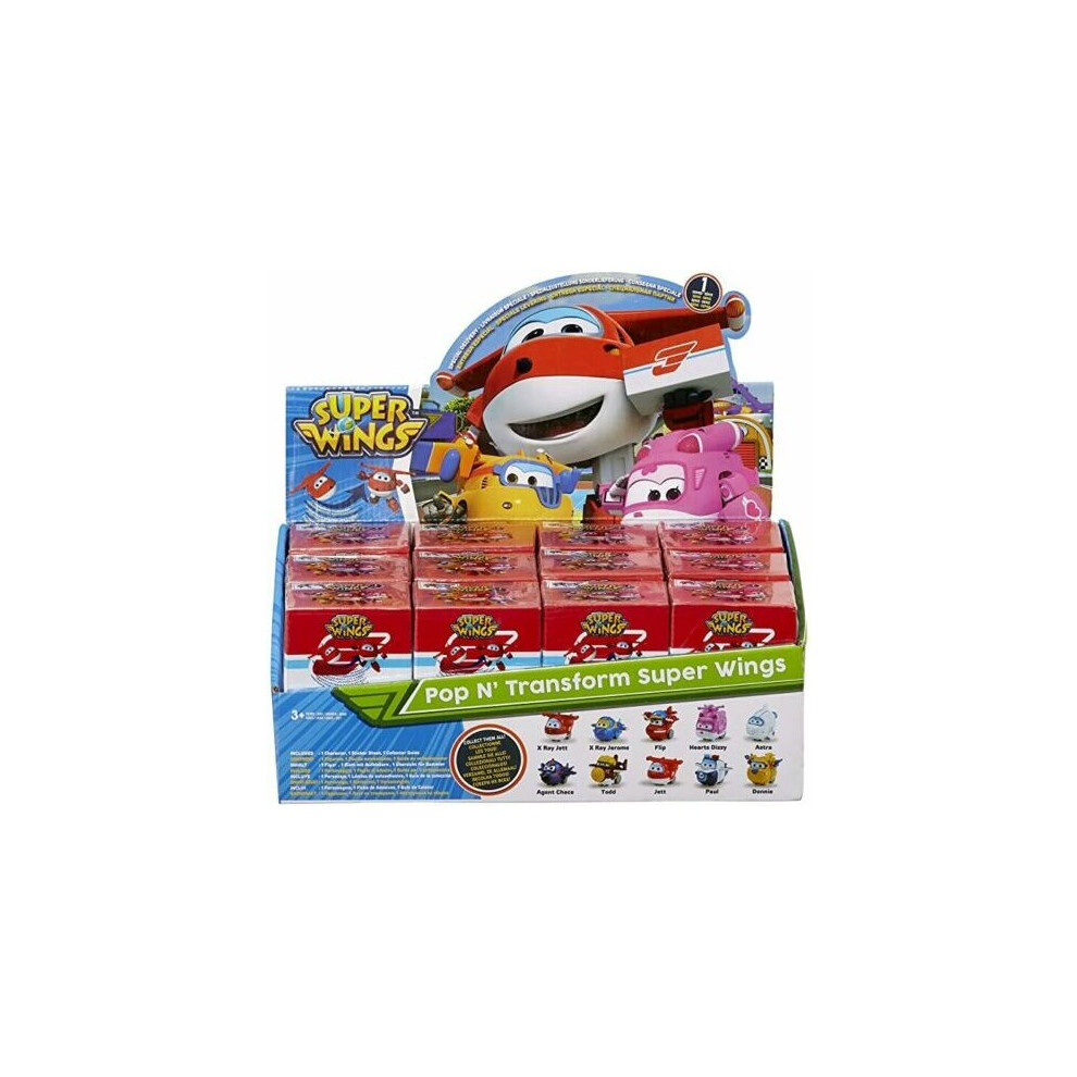 Super Wings Pop N' Transform Blind Bags With Preschool Mini Figures