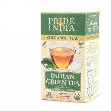 (1-Pack (25 Tea Bags)) Organic Indian Green Tea Bags