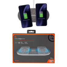Ventev 10W Chargepad duo Qi Fast Wireless Pad EU 2 Pin Plug