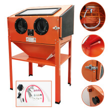 M2S Sand Blasting Cabinet Abrasive Bead Grit Blaster Sandblaster 220L