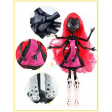 (Black Wydowna Spider) Kids Boy Girls Monster Doll Elf Move Joints Toys