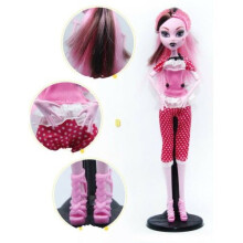 (Draculaura Without Shelf) Kids Boy Girls Monster Doll Elf Move Joints Toys