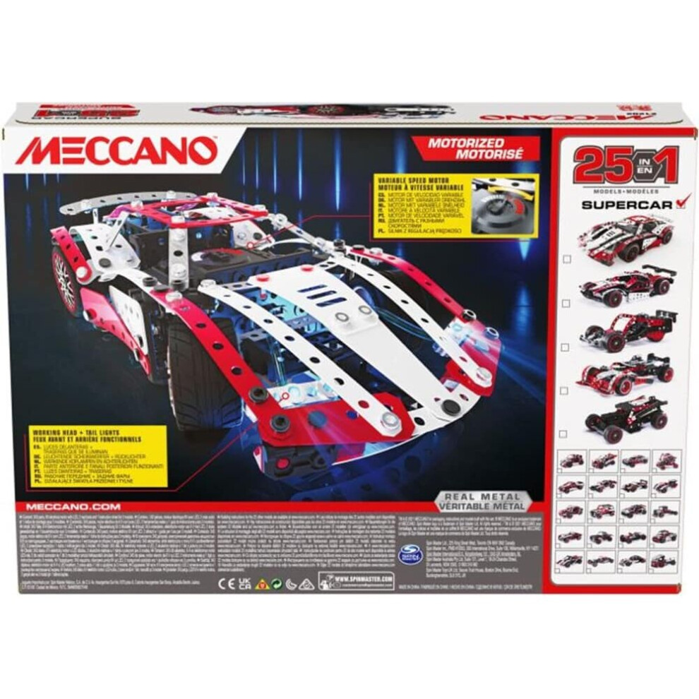 Spin Master Meccano 25 Super Car Model Set Multicolour