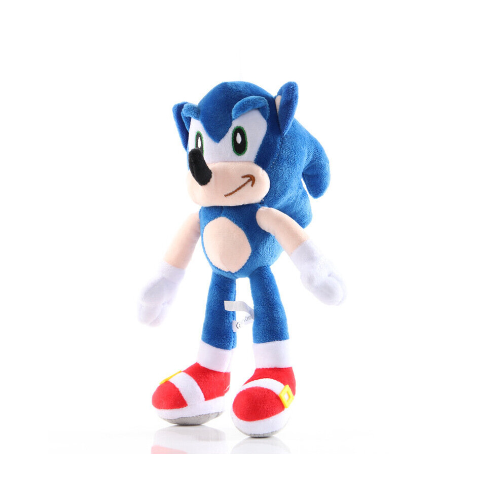 (Sonic 45Cm) Sonic The Hedgehog Plush Doll Knuckles Tails Kids Gift Blue/Grey/Red