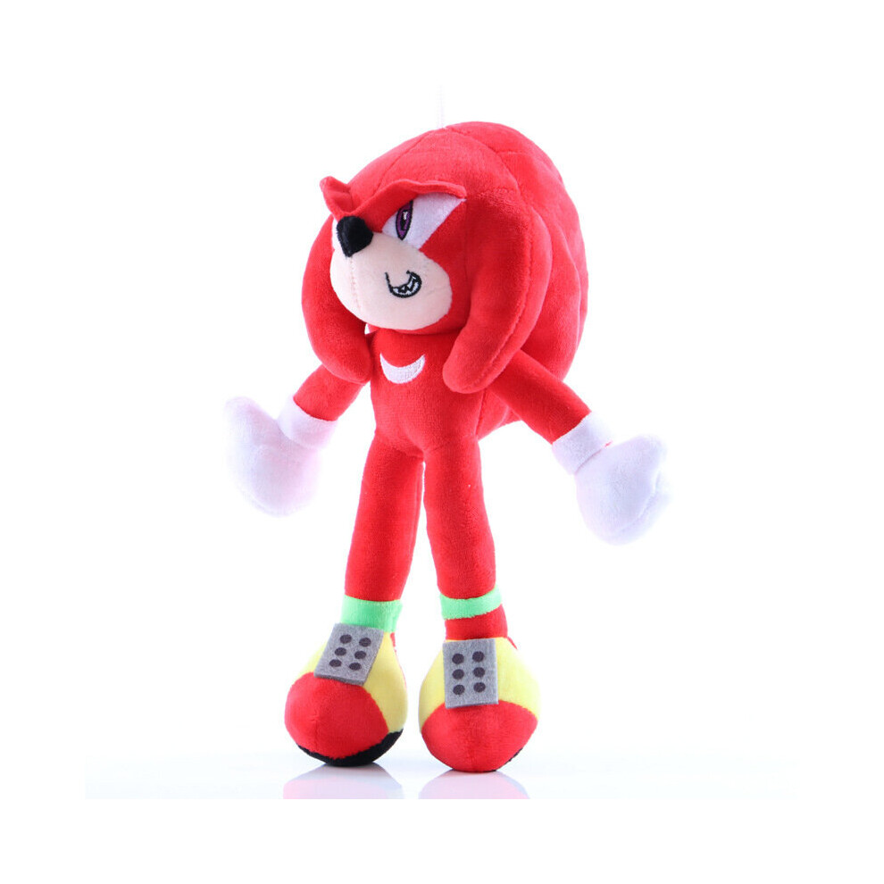 (Knuckles 45Cm) Sonic The Hedgehog Plush Doll Knuckles Tails Kids Gift Blue/Grey/Red