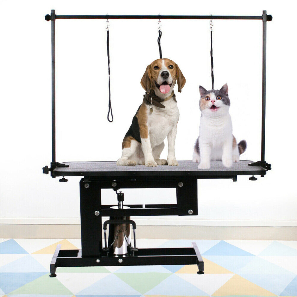 Adjustable Anti Rust Black Animal Pet Grooming Table Stand