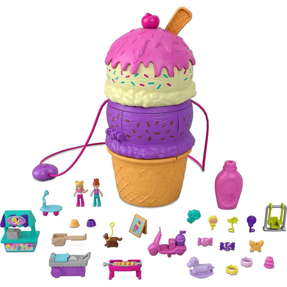 Polly Pocket Ice Spin 'N Surprise Compact Playset Cream