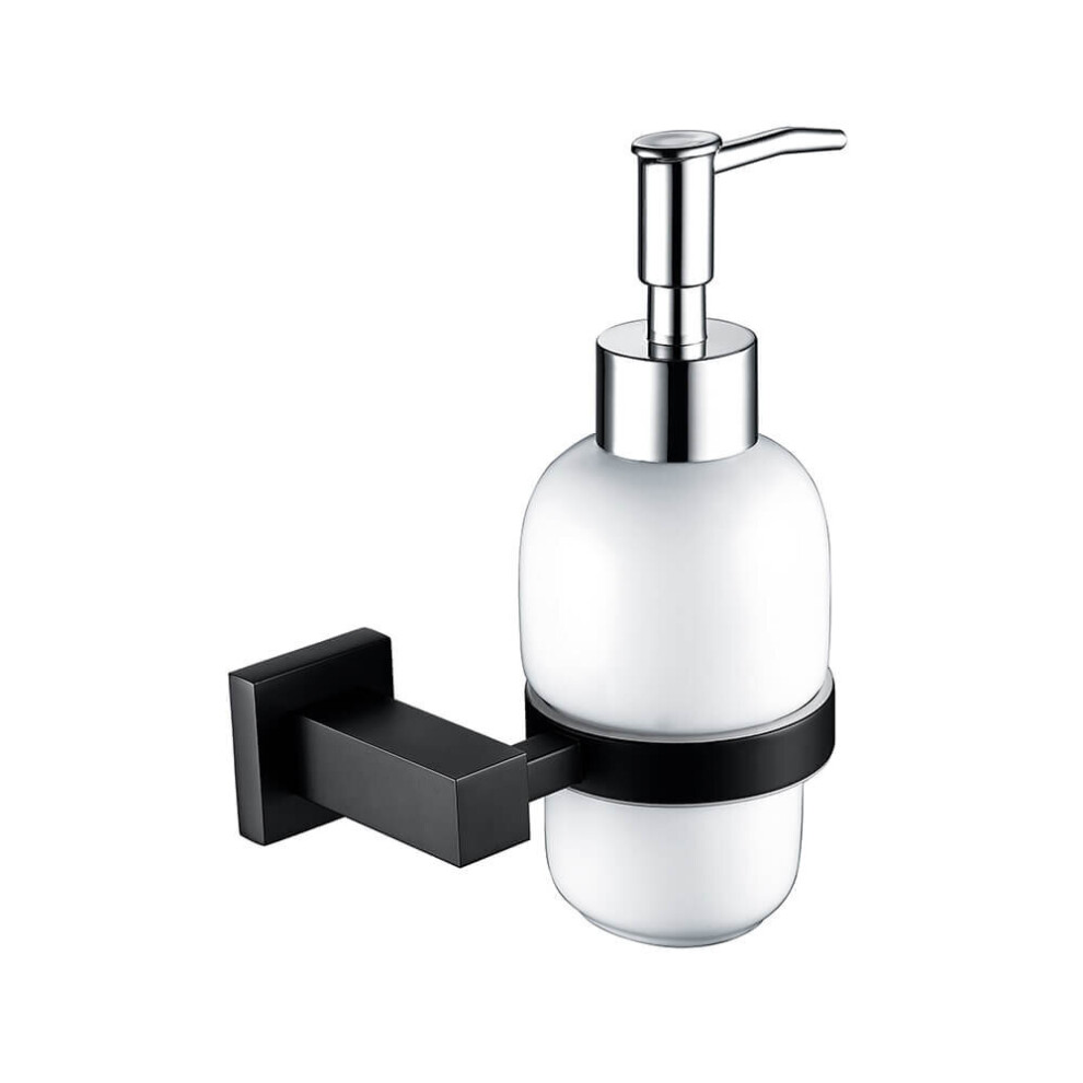 Matte Black Soap Square Dispenser