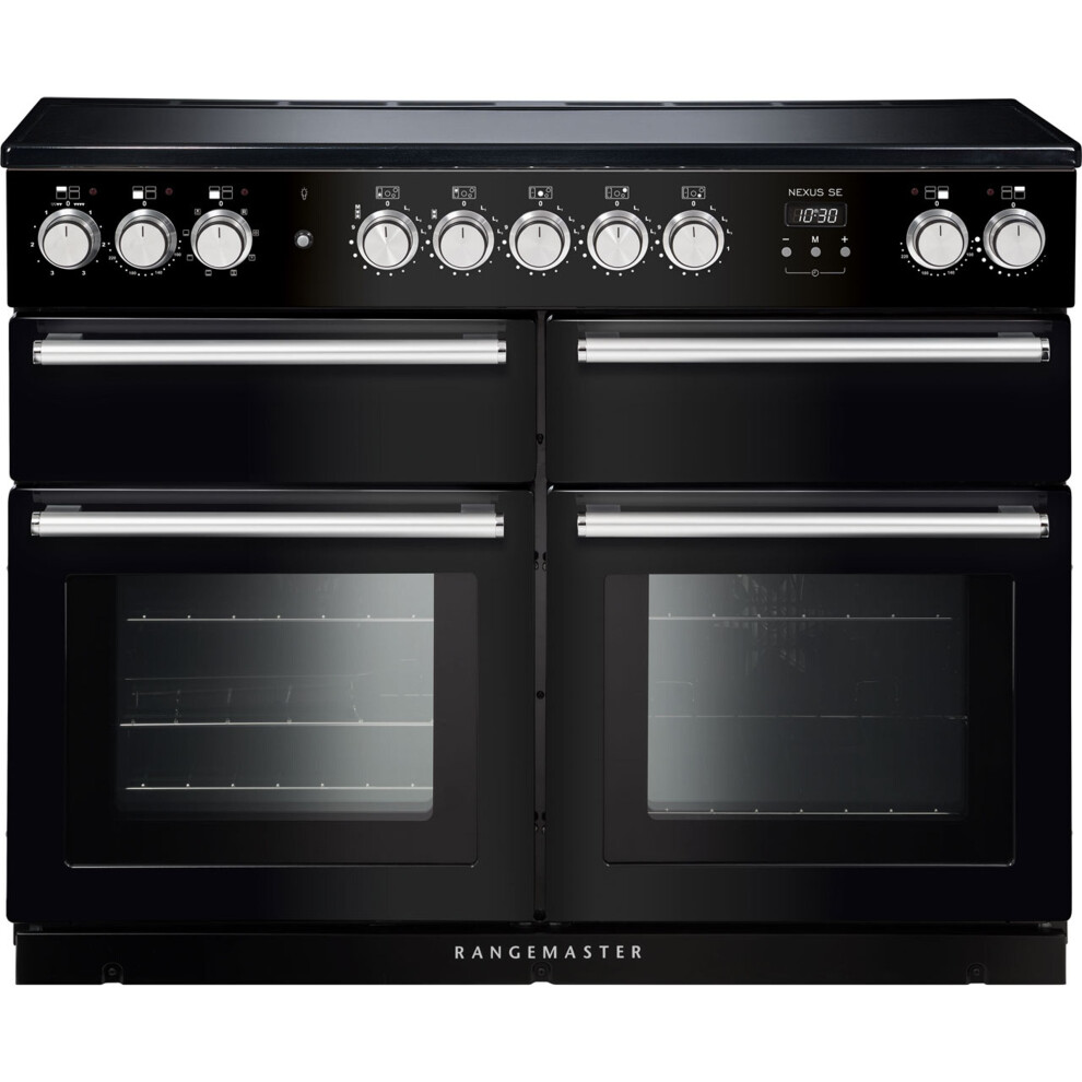 Rangemaster Nexus Se Nexse110eibl/C 110Cm Electric Range Cooker With Induction Hob - / Chrome Black