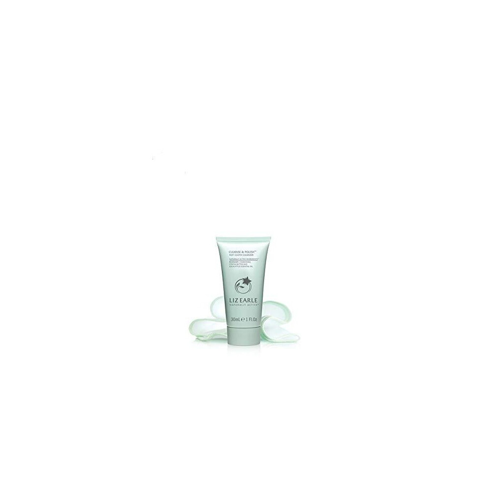 Liz Earle Cleanse & Polish Hot Cloth Cleanser 30ml & Cotton Cloth