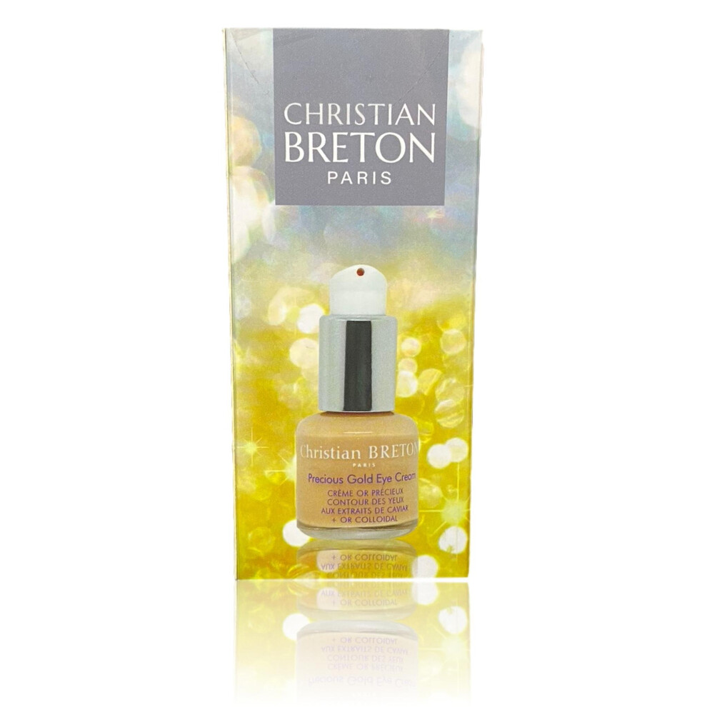 Christian Breton Paris Precious Gold Eye Cream, Eye Contour Cream Caviar & Gold 15Ml